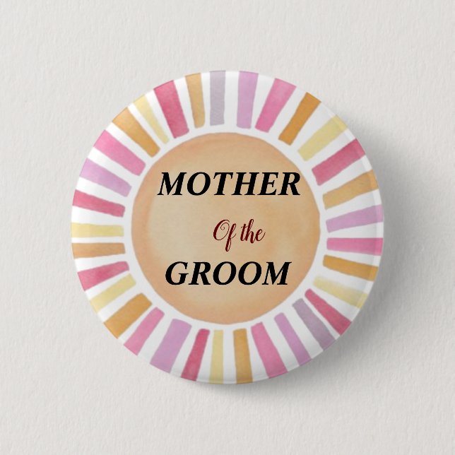 Badge Rond 5 Cm Shabby floral personnalisé Chic Mère de chambre (Devant)