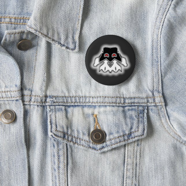 Badge Rond 5 Cm Shady Ghost (En situation)