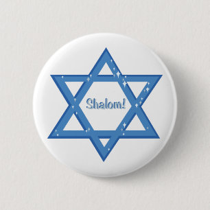 Badge Rond 5 Cm Shalom !