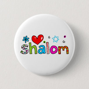 Badge Rond 5 Cm Shalom
