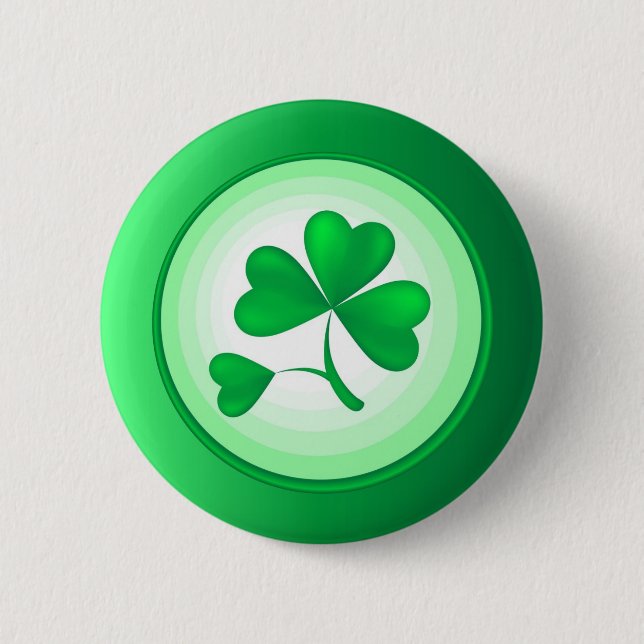 Badge Rond 5 Cm Shamrock (Devant)
