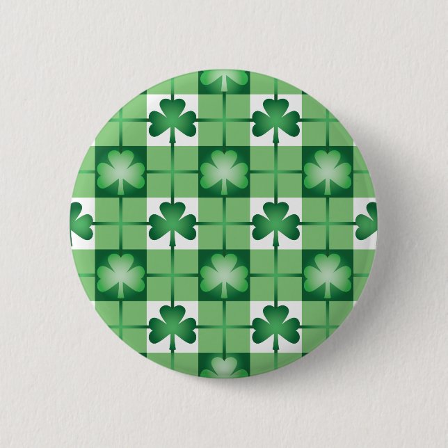 Badge Rond 5 Cm Shamrock (Devant)