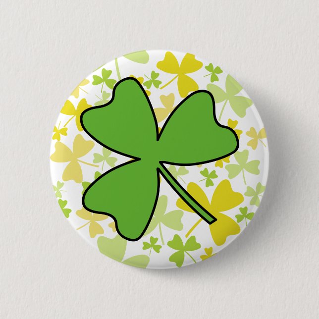 Badge Rond 5 Cm Shamrock (Devant)