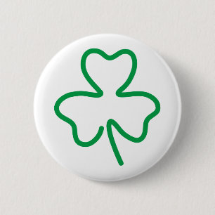 Badge Rond 5 Cm Shamrock