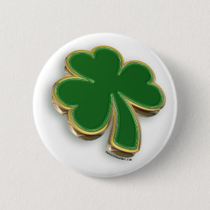 Badge Rond 5 Cm shamrock 3D