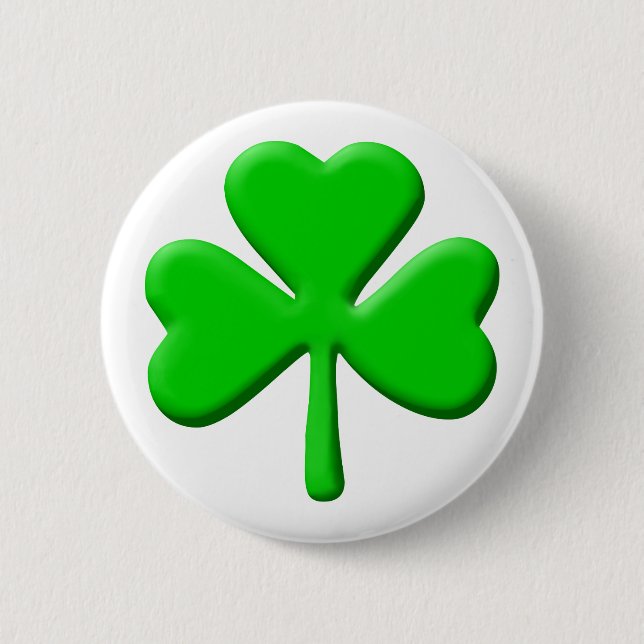 Badge Rond 5 Cm shamrock 3d (Devant)