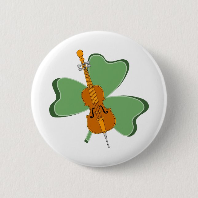 Badge Rond 5 Cm Shamrock Cello (Devant)