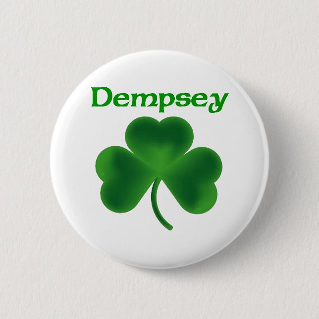 Badge Rond 5 Cm Shamrock de Dempsey (Devant)
