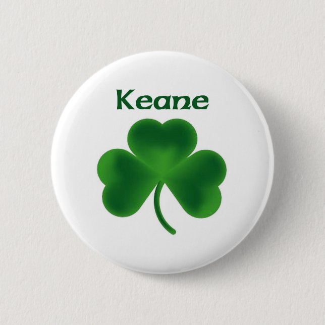 Badge Rond 5 Cm Shamrock de Keane (Devant)