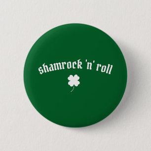 Badge Rond 5 Cm Shamrock en rouleau Saint Patrick's Day