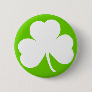 Badge Rond 5 Cm Shamrock irlandais