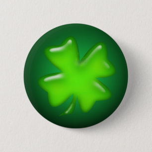Badge Rond 5 Cm SHAMROCK IRLANDAIS par SHARON SHARPE