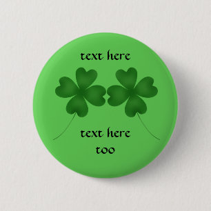 Badge Rond 5 Cm shamrock st patrick