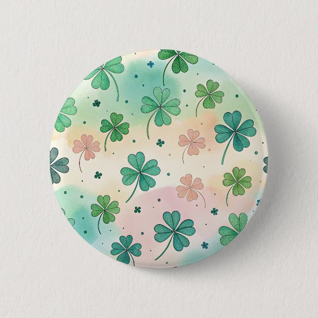 Badge Rond 5 Cm Shamrock Stickers (Devant)