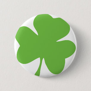 Badge Rond 5 Cm shamrock vert