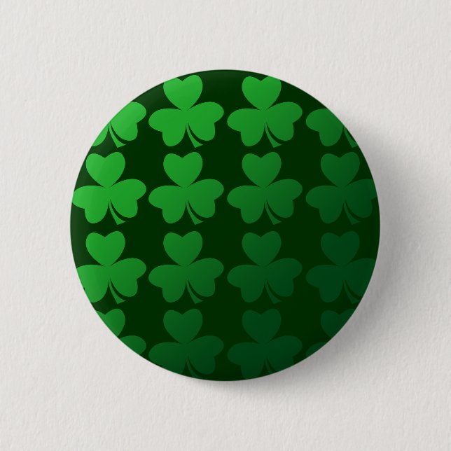 Badge Rond 5 Cm Shamrocks (Devant)
