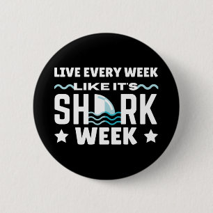 BADGE ROND 5 CM SHARKWEEK