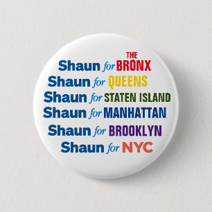 Badge Rond 5 Cm Shaun Donovan pour le Bouton du maire de New York