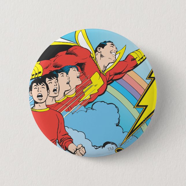 Badge Rond 5 Cm SHAZAM/Billy Batson (Devant)