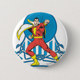 Badge Rond 5 Cm SHAZAM en combat