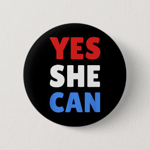 Badge Rond 5 Cm She Can Kamala Harris 2024 Wheimer 2024 Vote Harri