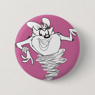 Badge Rond 5 Cm She-Devil noir et blanc