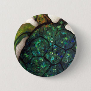 Badge Rond 5 Cm Sheldon la tortue de mer