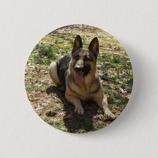 Badge Rond 5 Cm shepard allemand (Devant)
