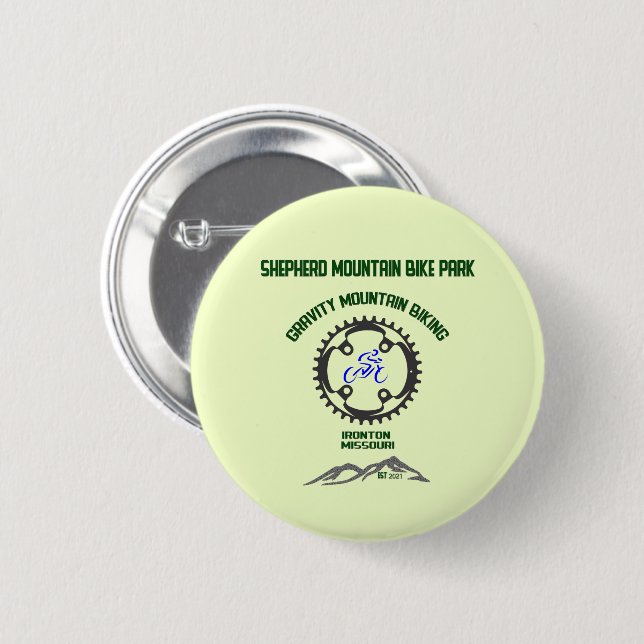 Badge Rond 5 Cm Shepherd Mountain Bike Park (Devant & derrière)