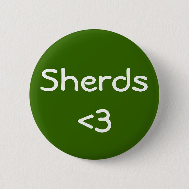 Badge Rond 5 Cm Sherds Love (Devant)