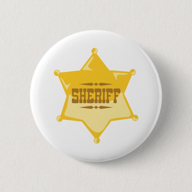 Badge Rond 5 Cm Sheriff (Devant)