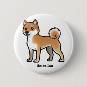 Badge Rond 5 Cm shiba inu