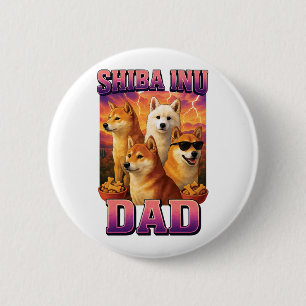 Badge Rond 5 Cm Shiba Inu