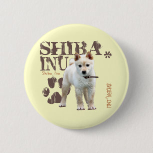 Badge Rond 5 Cm Shiba Inu