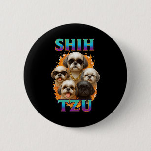 Badge Rond 5 Cm Shih Tzu