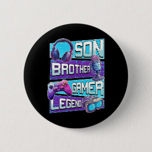 Badge Rond 5 Cm Shirt Gaming Shirt Video Game Shirts Pour Garçons