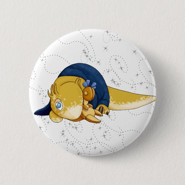 Badge Rond 5 Cm Shivae et peluché (Devant)