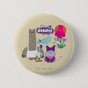 Badge Rond 5 Cm Shnitzel, Mung, Chowder et Truffes