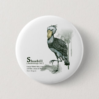 Badge Rond 5 Cm shoebill - ink