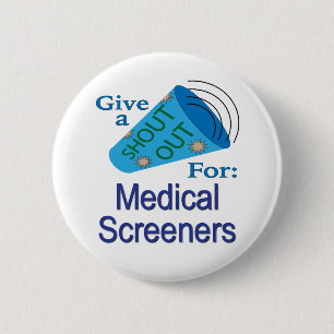 Badge Rond 5 Cm Shout Out pour les écrans Médicales