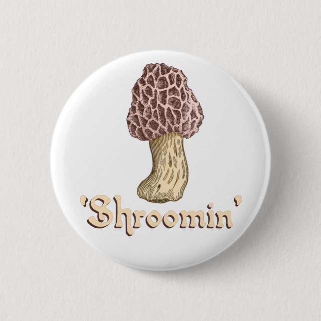 Badge Rond 5 Cm Shroomin (Devant)