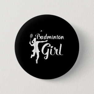 Badge Rond 5 Cm Shuttle Girls - Badminton Girl