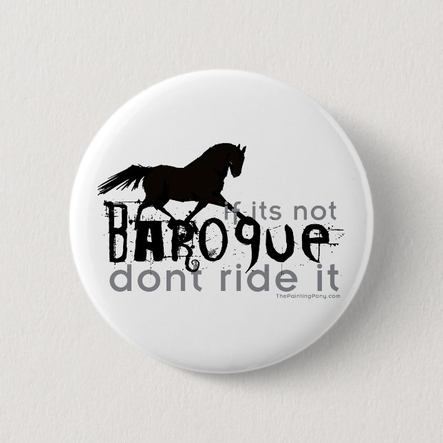 Badge Rond 5 Cm Si ce n'est pas baroque (Devant)