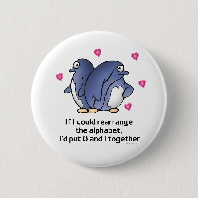 Badge Rond 5 Cm Si je pouvais réorganiser l'Alphabet... (Devant)