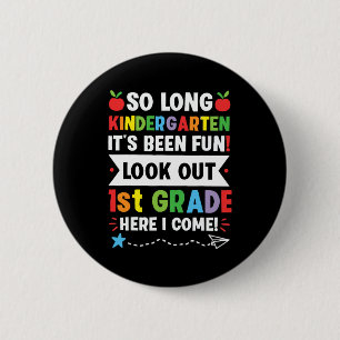 Badge Rond 5 Cm Si Long Kindergarten 1ère année ici je viens Gradu