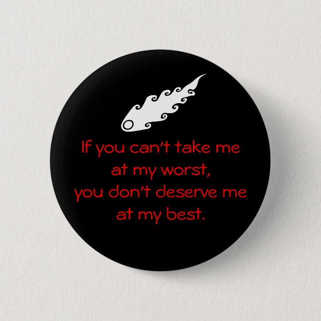 Badge Rond 5 Cm si vous ne pouvez pas. (Devant)