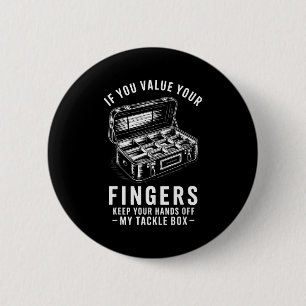 Badge Rond 5 Cm Si Vous Préférez Vos Doigts Boîte À Leurres De Pêc