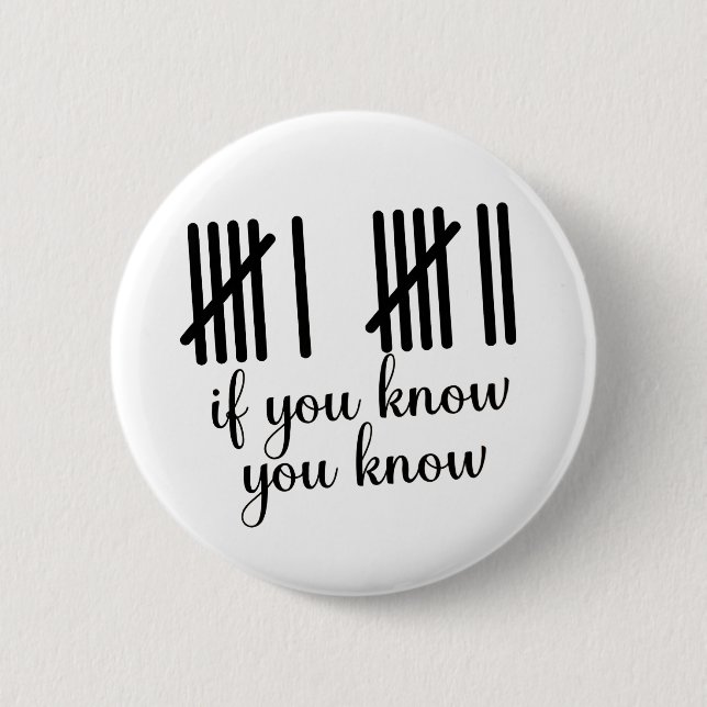 Badge Rond 5 Cm Si Vous Savez Vous Savez Six Sept 6 7 Mathématique (Devant)