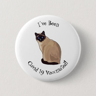 Badge Rond 5 Cm Siamese cat cartoon