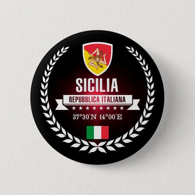 Badge Rond 5 Cm Sicilia (Devant)